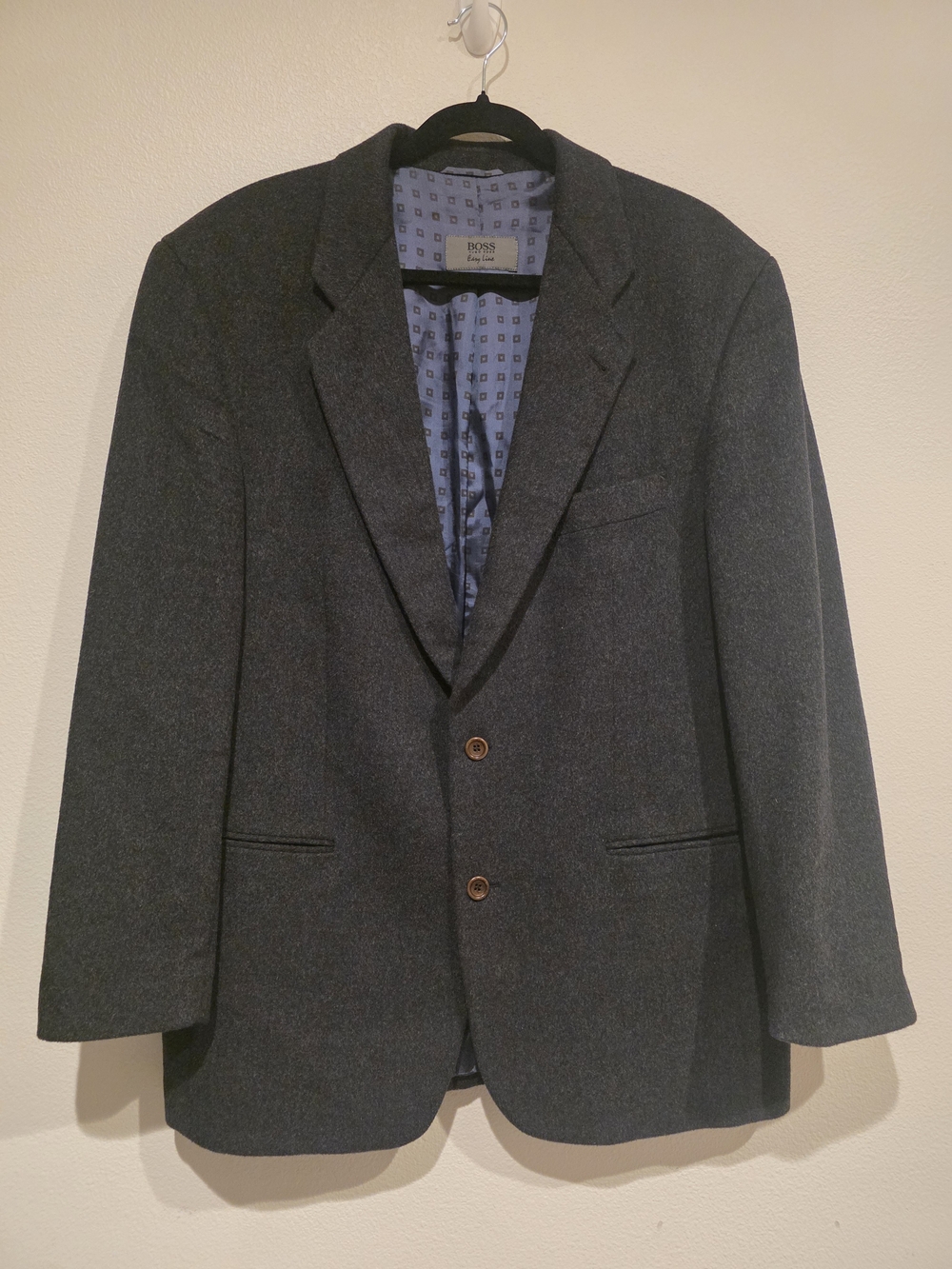 Hugo Boss Men's Dark Charcoal Two-Button Blazer